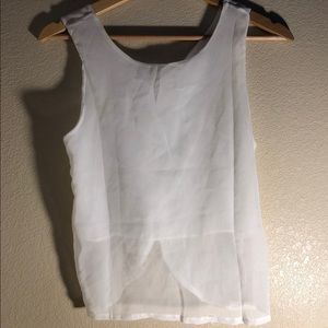 Sheer Sleeveless shell top